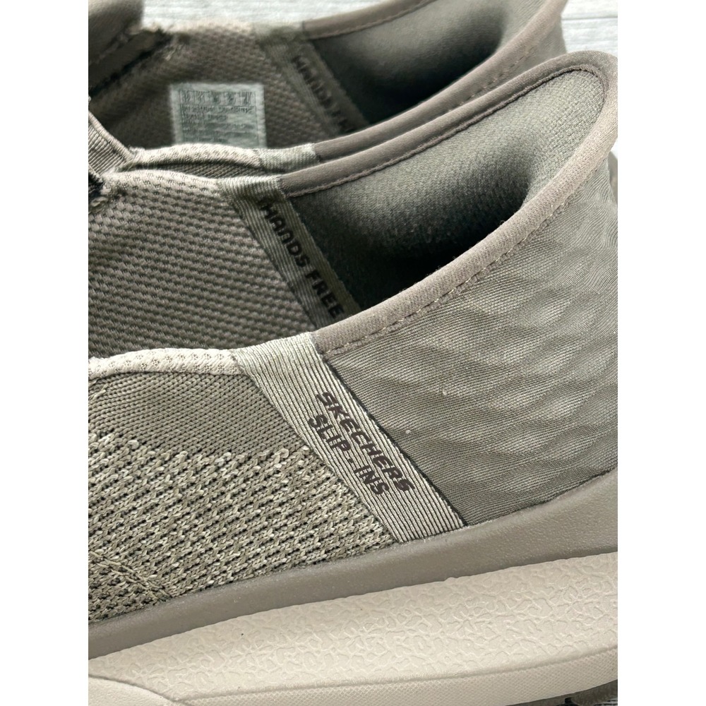 Skechers Mens Slip-ins Hands Free Taupe Sneakers 210546 Size 12‎ Goga Mat Arch - Picture 6 of 14